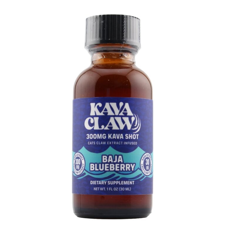 Kava Claw Cat's Claw Kava Extract Shot Baja Blueberry 300mg 30ml