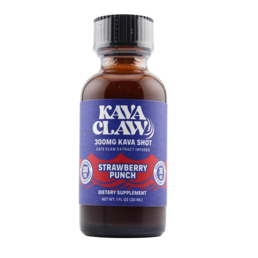Kava Claw Cat's Claw Kava Extract Shot Strawberry Punch 300mg 30ml