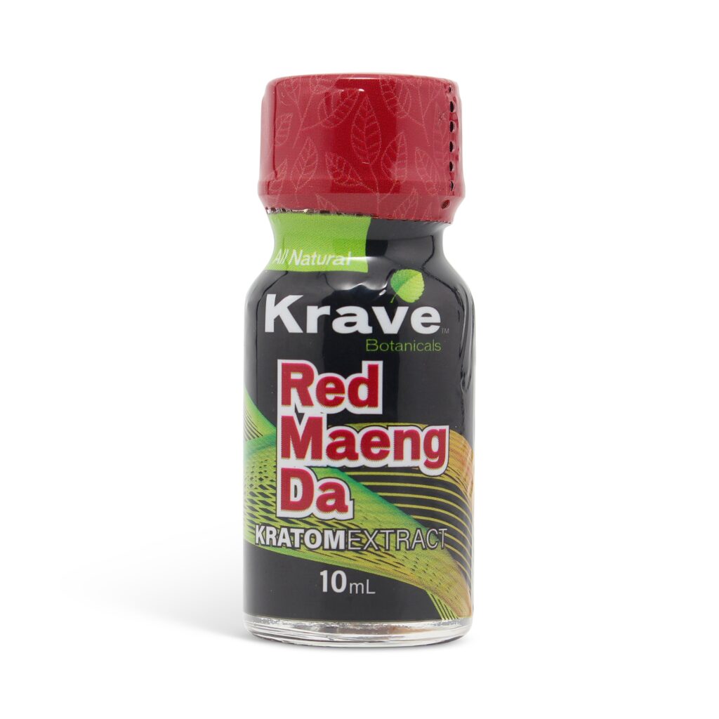 Krave Kratom Liquid Extract Shot Red Maeng Da 100mg 10ml