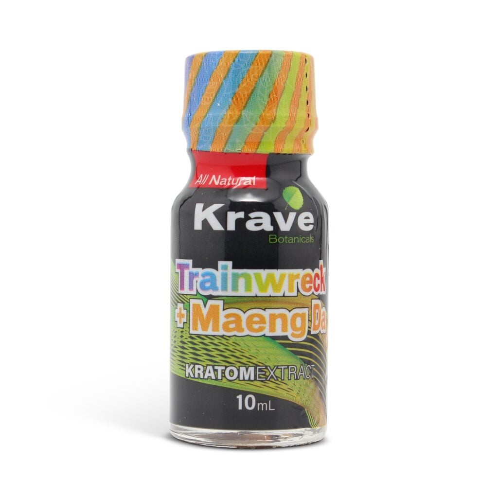 Krave Kratom Liquid Extract Shot Trainwreck + Maeng Da 100mg 10ml