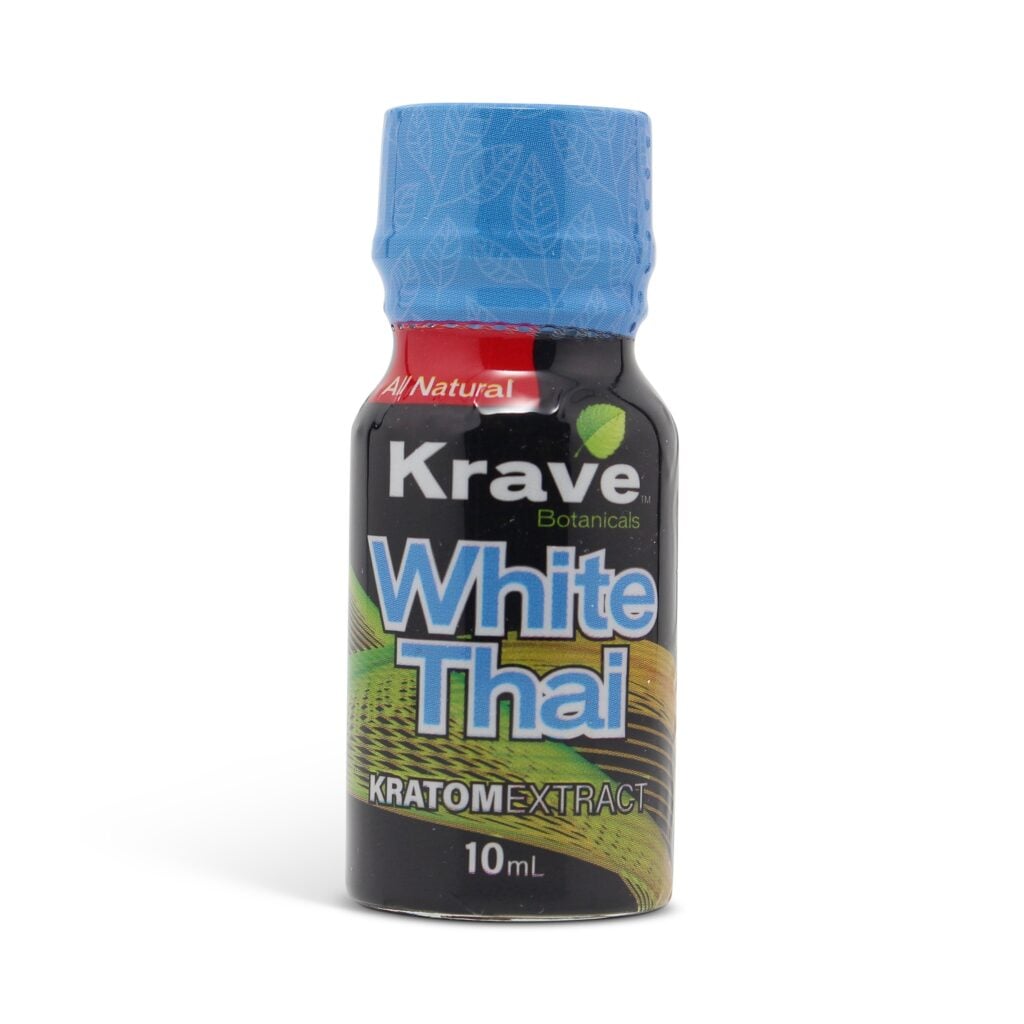 Krave Kratom Liquid Extract Shot White Thai 100mg 10ml