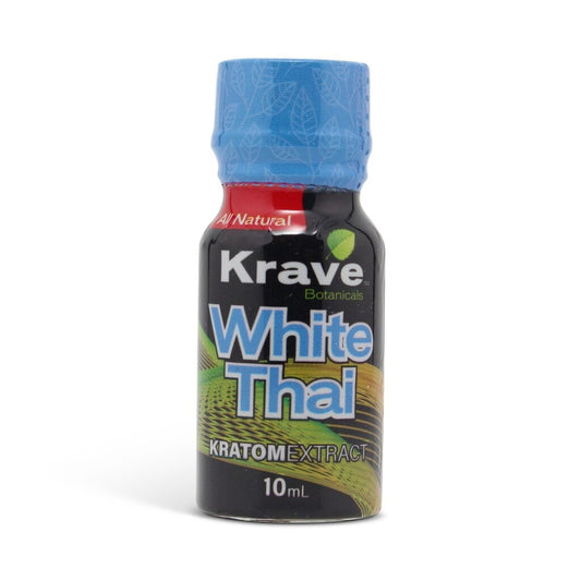 Krave Kratom Liquid Extract Shot White Thai 100mg 10ml