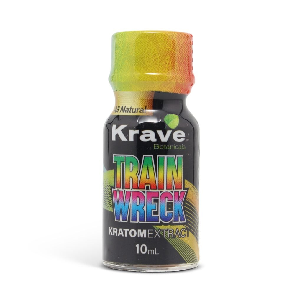 Krave Kratom Liquid Extract Shot Trainwreck 100mg 10ml