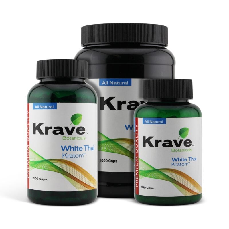 Krave White Thai Kratom Capsules