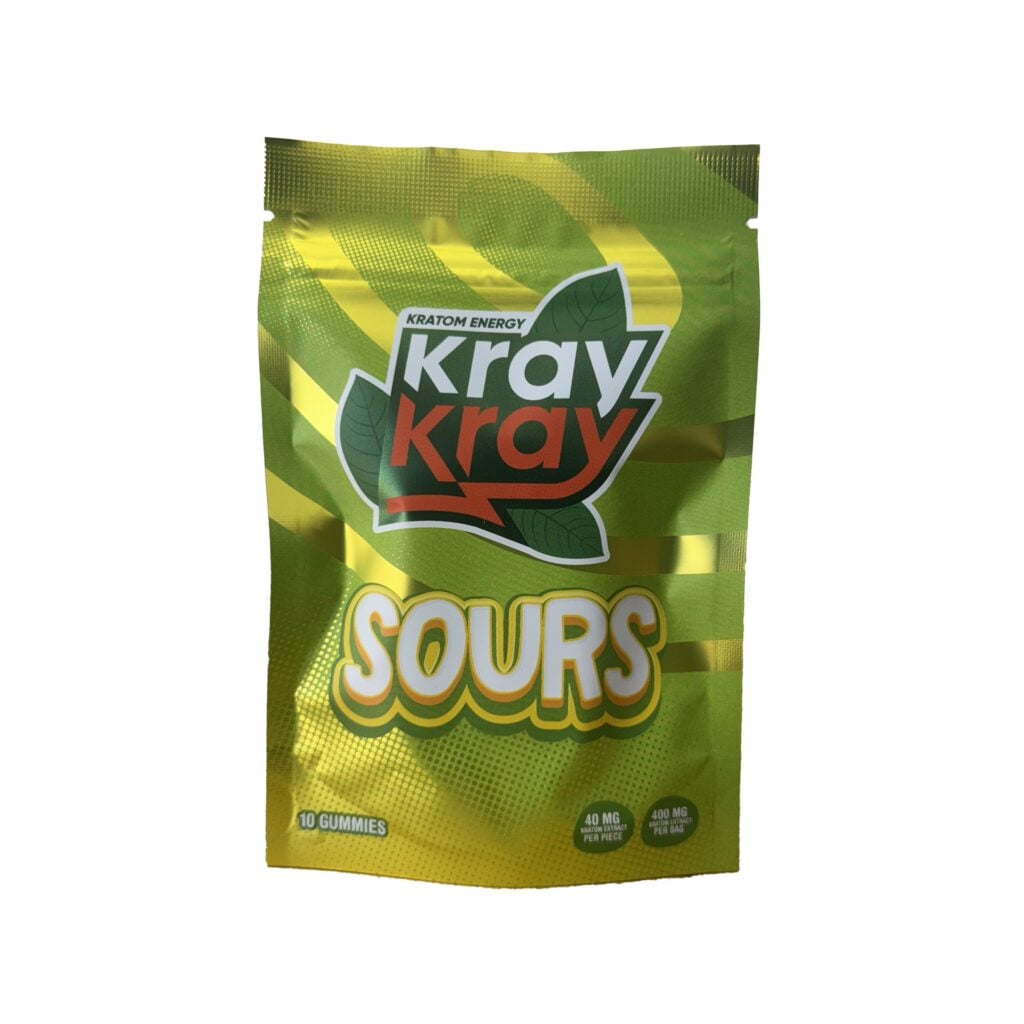 KrayKray Kratom Extract Gummies Sours Original 40mg
