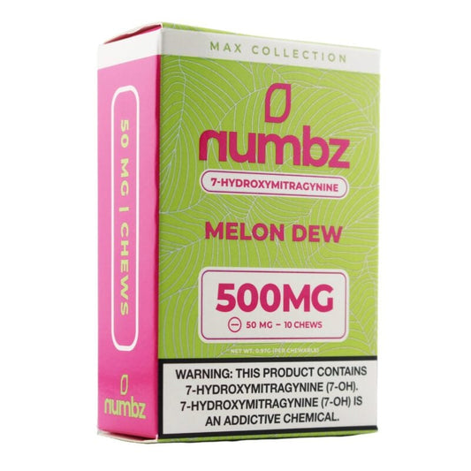 Numbz Kratom Leaf Extract Chewable Tablets Melon Dew 50mg