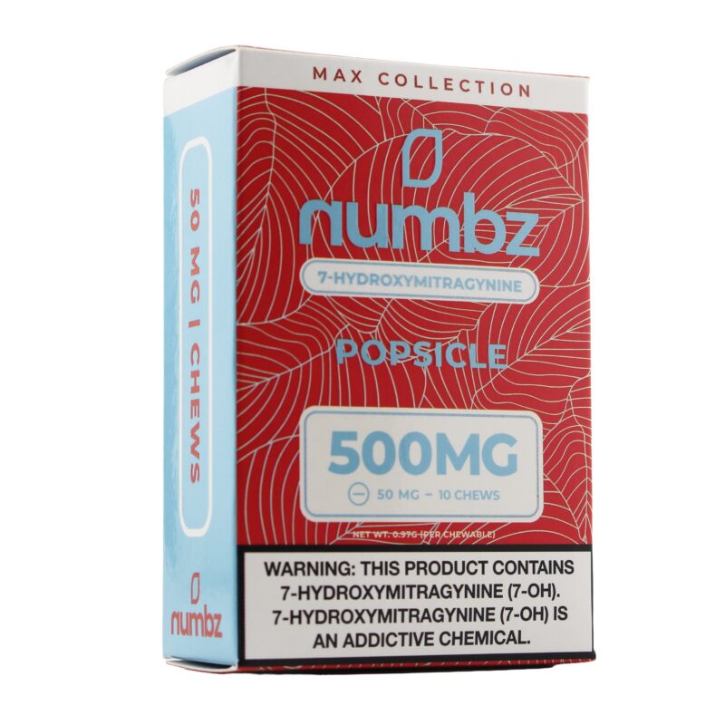 Numbz Kratom Leaf Extract Chewable Tablets Popsicle 50mg