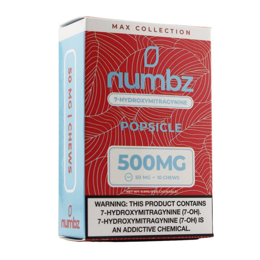 Numbz Kratom Leaf Extract Chewable Tablets Popsicle 50mg