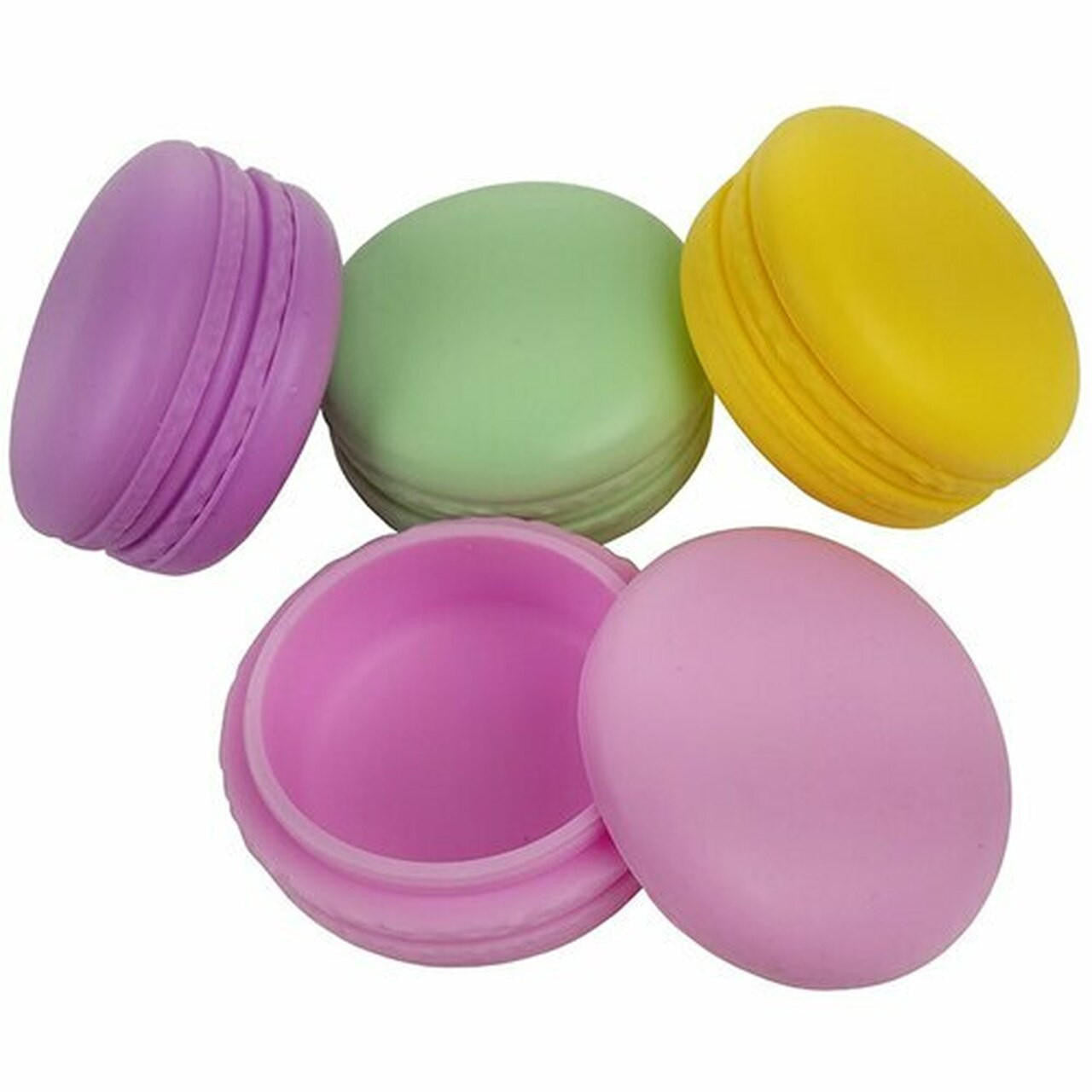 Silicone Macaron Wax Jar 20ml Assorted Colors